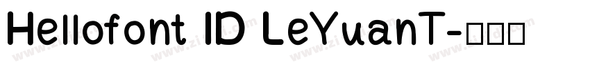 Hellofont ID LeYuanT字体转换